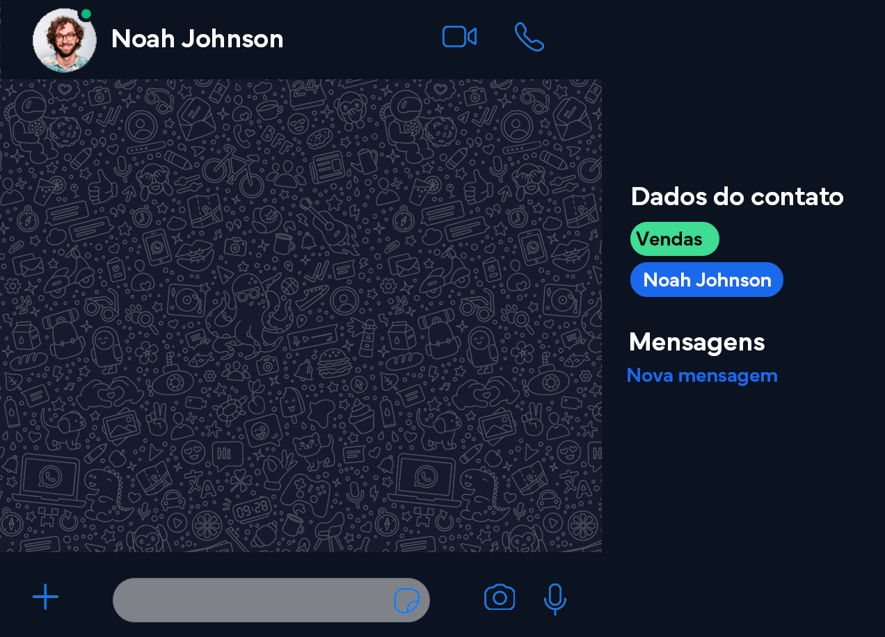 Chat bot UI window