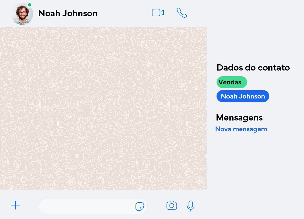 Chat bot UI window